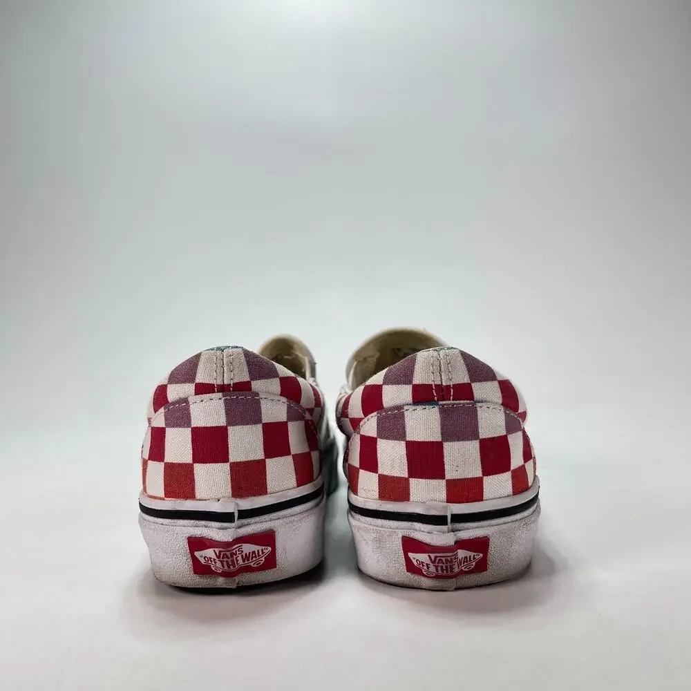 Vans Classic Rainbow Checkerboard Slip On Skate Shoes 721278 Women's Size 7